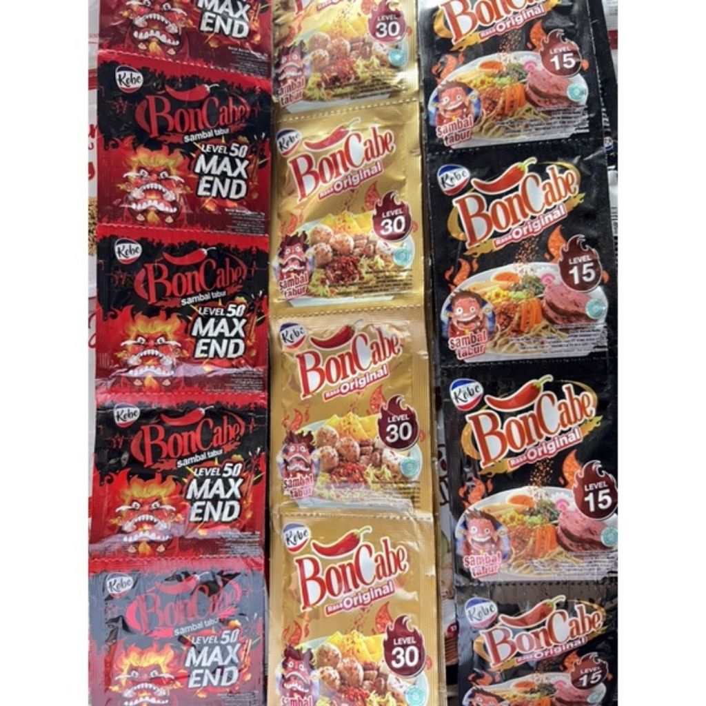 

Boncabe sambal tabur level 15, level 30 dan level max end