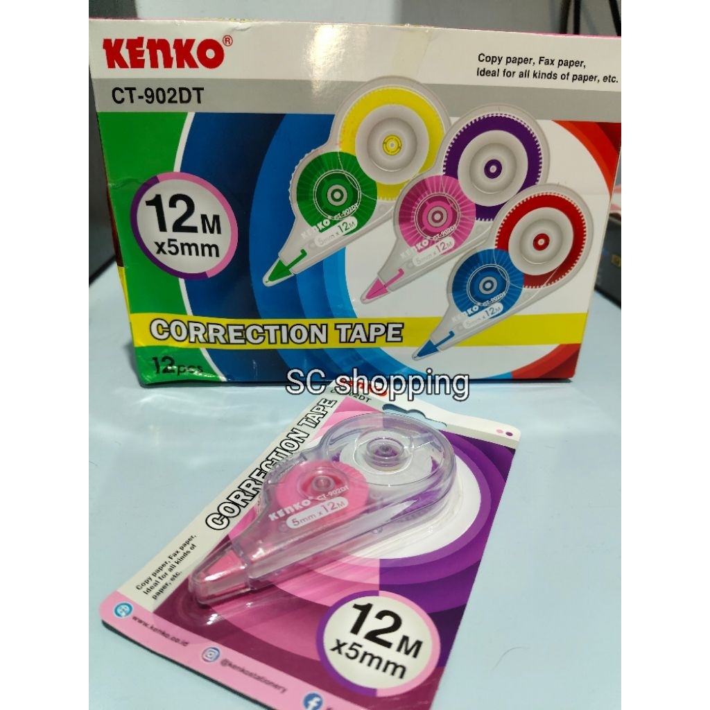 

KENKO Correction tape CT 902 DT ( 1 pc ) 12m x 5mm