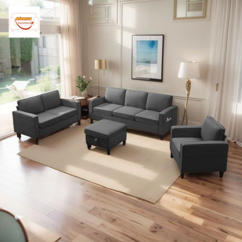 IDEA - Sofa Retro Ruang Keluarga 321 Seater Minimalis Modern Elegant