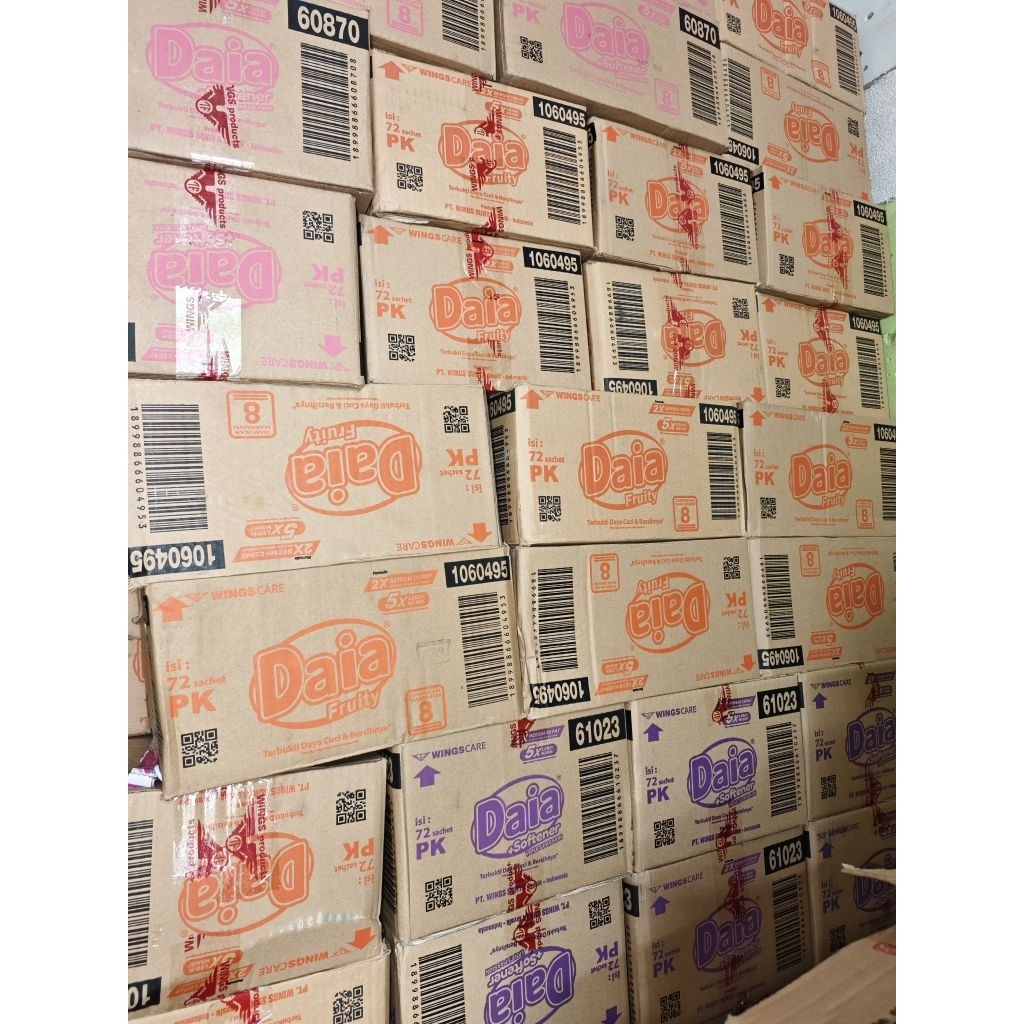 (1 Dus isi 72 Pcs) Deterjen Daia Powder Renceng Daia Bubuk Daia PK