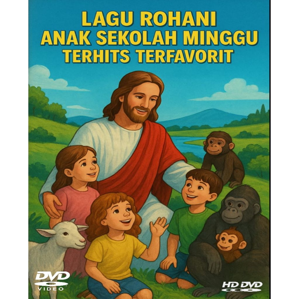 KASET DVD LAGU SEKOLAH MINGGU - KASET LAGU IBADAH KRISTEN - KASET DVD LAGU ANAK - KASET DVD LAGU ROH