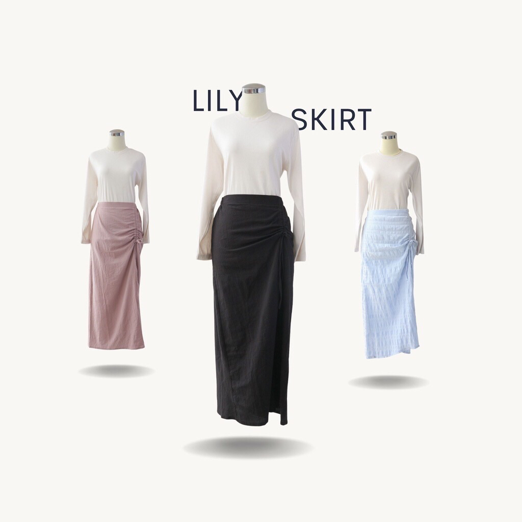 Rok serut hitam