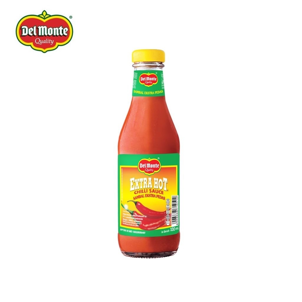 

Delmonte Saus Chilli Extra Pedas 330ml Botol | Delmonte Tomat 330ml