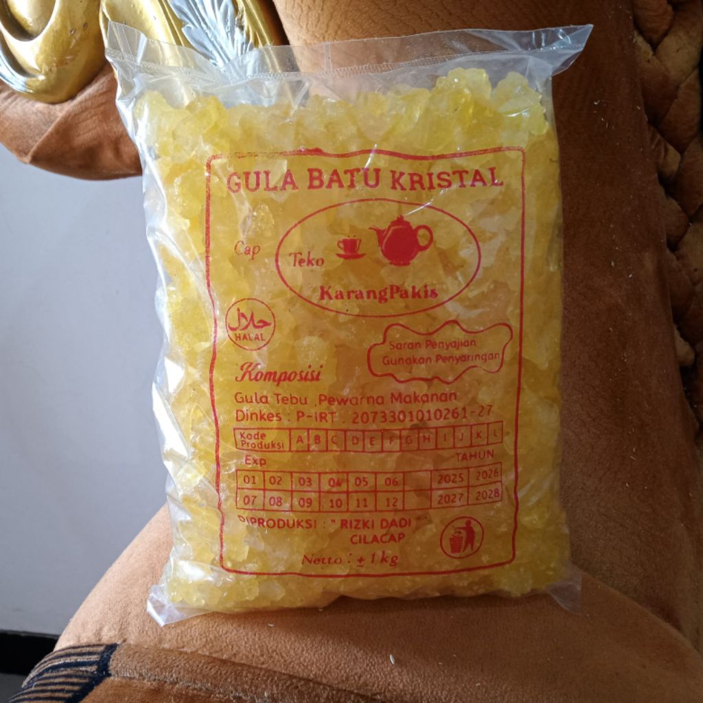 

Gula Batu Kuning Kristal ukuran Kecil