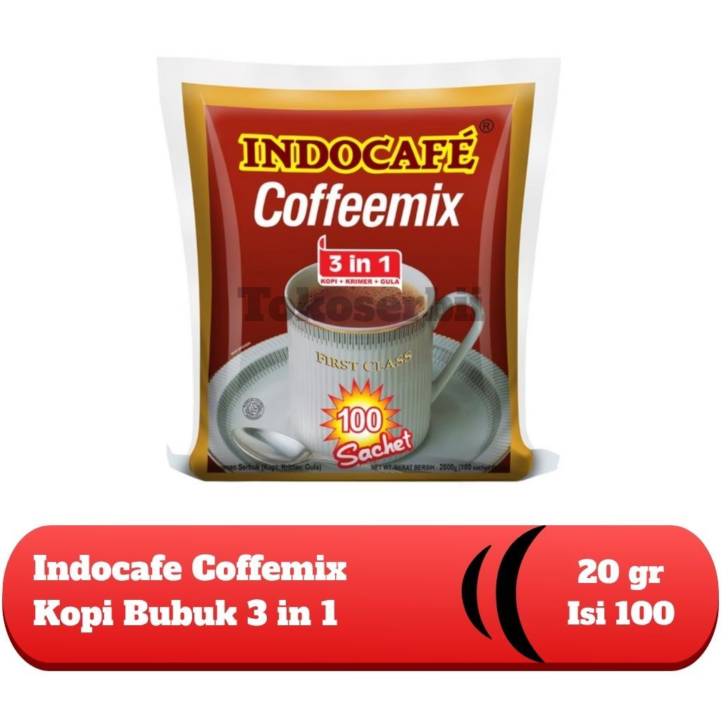 

TOKOSERBII - Kopi Indocafe Coffemix 3 in 1 20gr Kopi Instan Kopi Bubuk 10 Renceng isi 100 Sachet