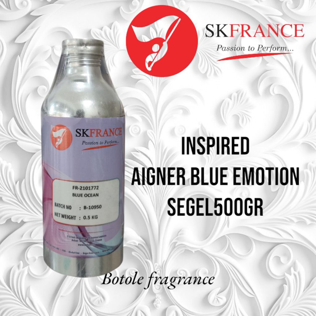 BLUE OCEAN BIBIT PARFUME AIGNER BLUE EMOTION BY SK FRANCE SEGEL 500GR