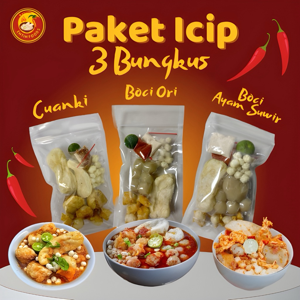 

PAKET ICIP BASO ACI POLOS CUANKI DAN BASO ACI AYAM SUWIR