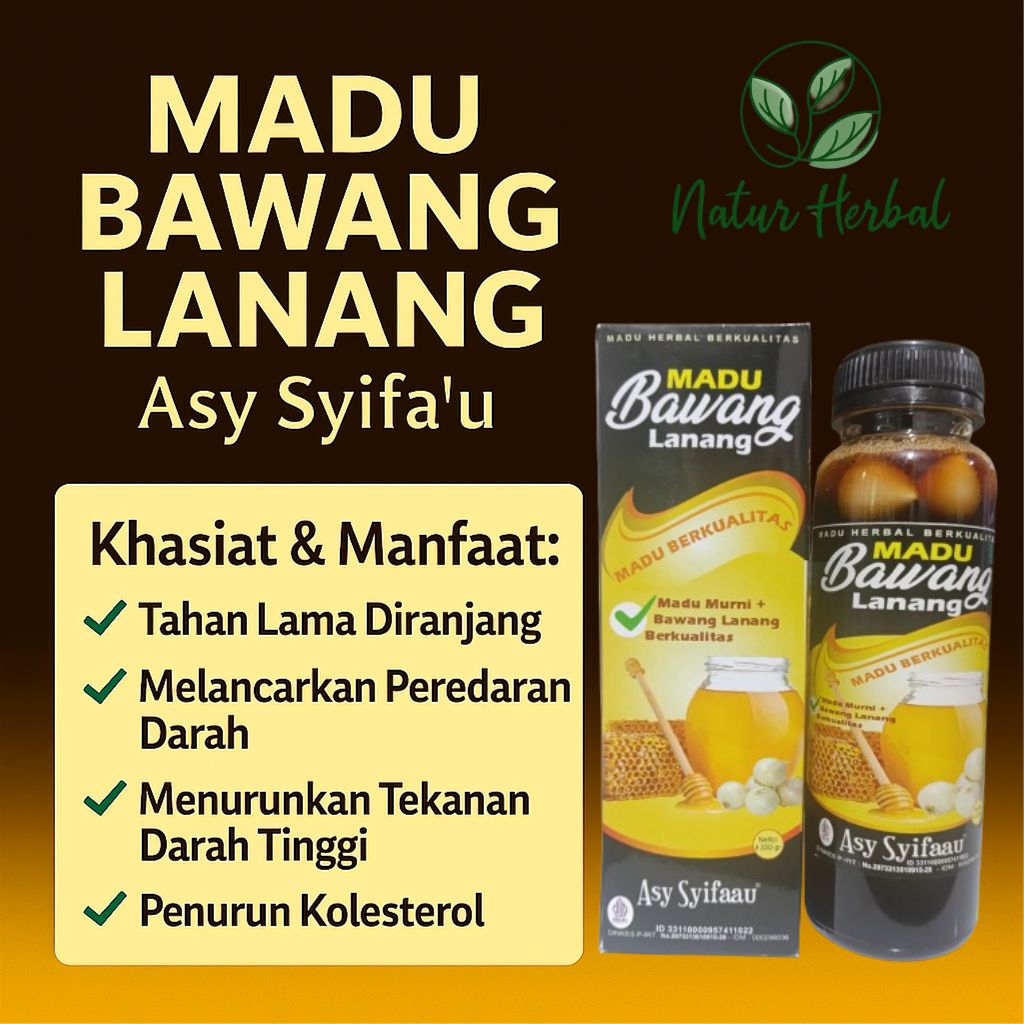

Madu Bawang Lanang Asy Syifa’u Fermentasi 330gr – Tingkatkan Imun, Stamina, dan Vitalitas Pria & Wanita