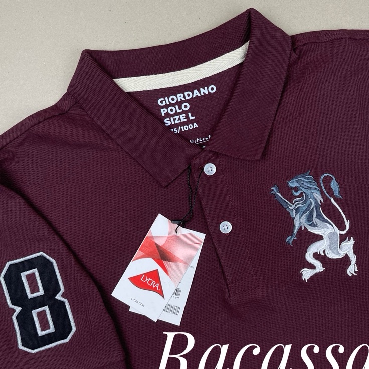 Kaos Polo Thirt Giordano Polo 3D  PoloShirt Lion  Napoleon Original Premium Tshirt Kerah Polos  Kaos