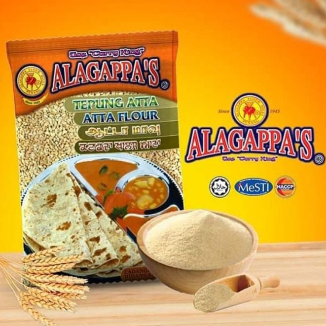

Algappas Atta Flour Tepung Atta Tepung Gandum Alagappa's Chapathi Flour