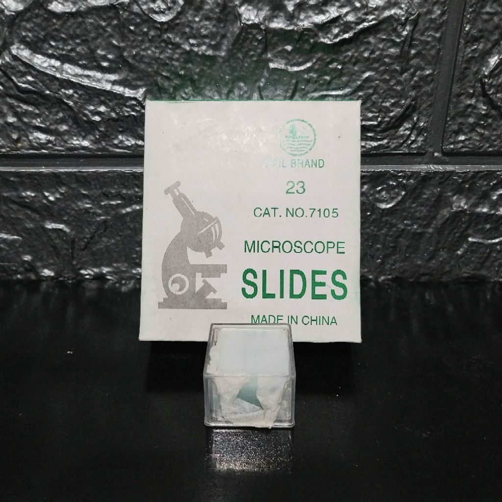 Objek Glass Kaca Objek dan Cover Glass Mikroskop Slides Penelitian