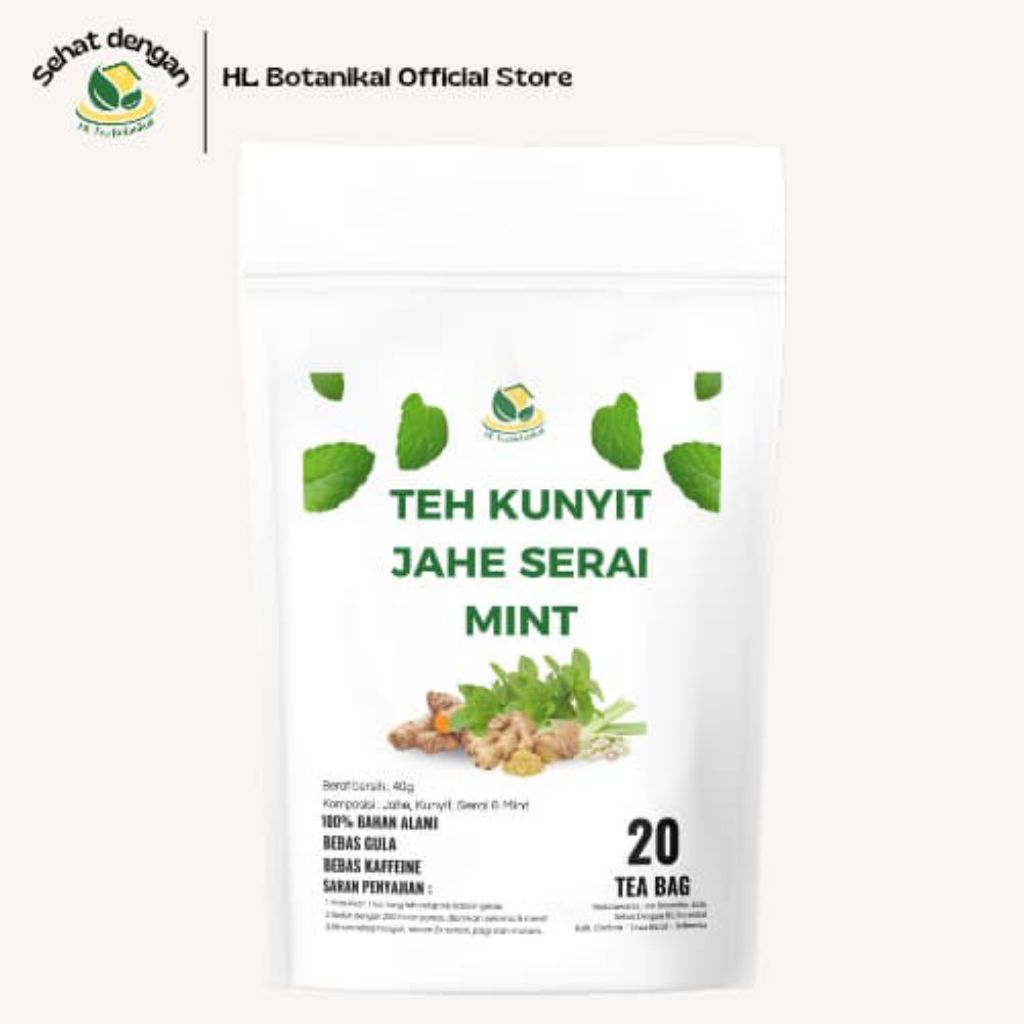 

HL Botanikal: Teh Kunyit Jahe Serai & Mint isi 20 kantong