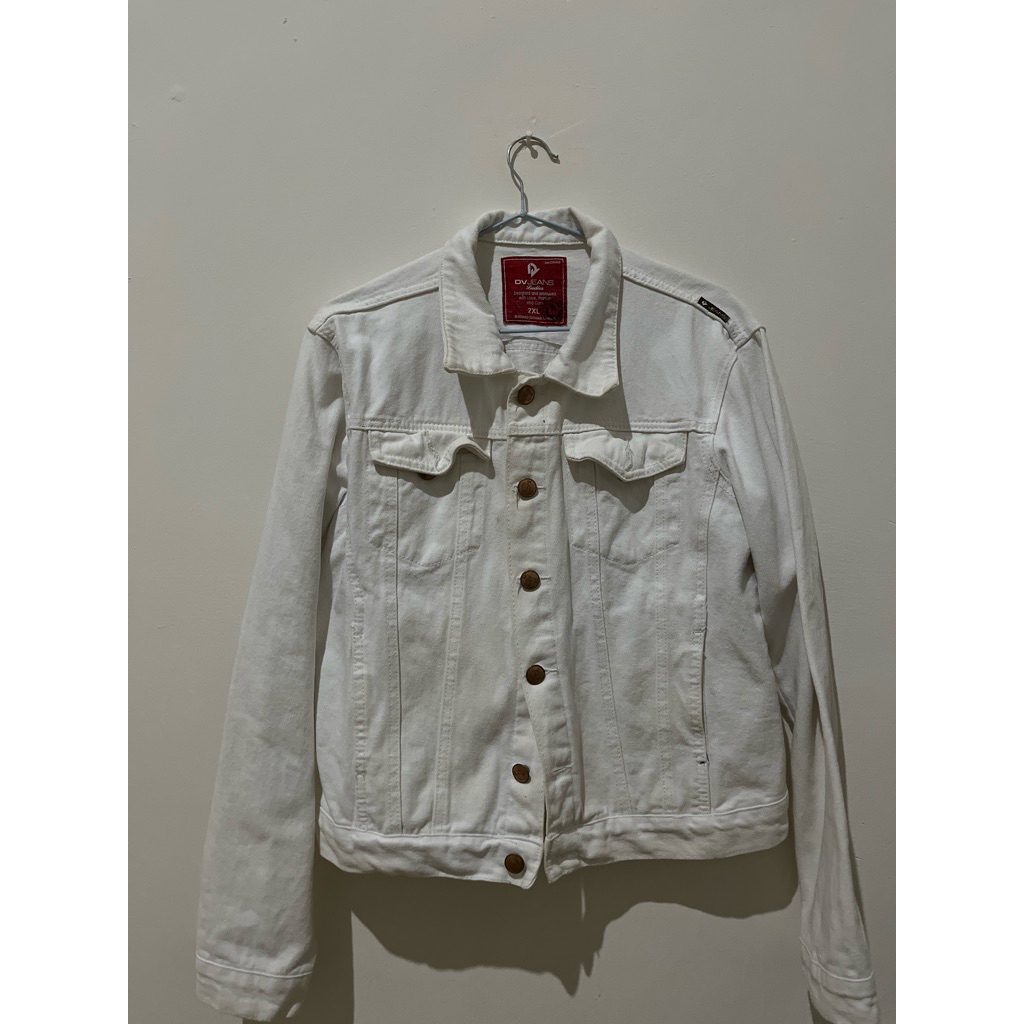pl jaket jeans white