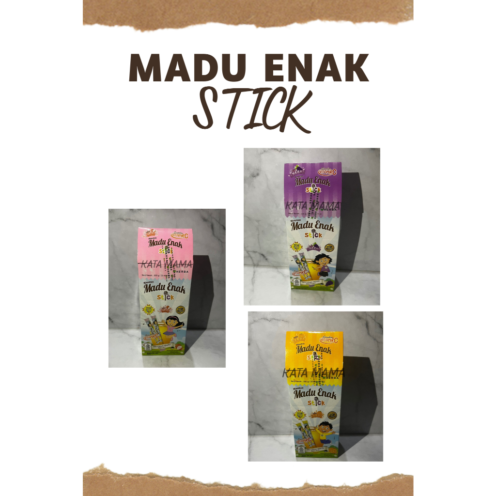 

Madu Enak Stick isi 20 Rasa Jeruk / Anggur / Leci