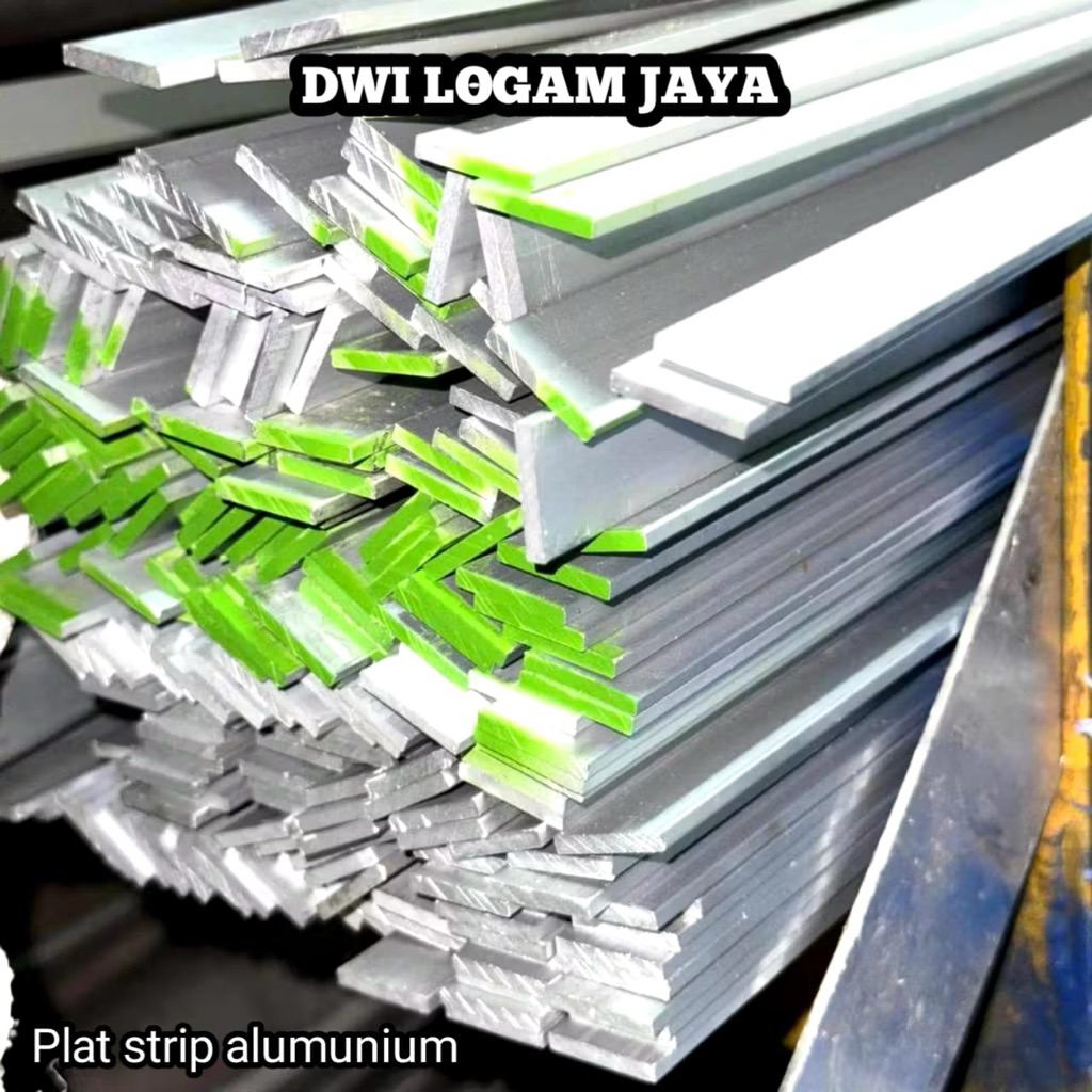 plat strip alumunium 2 mm x 30 mm x 6 meter - plat alumunium strip