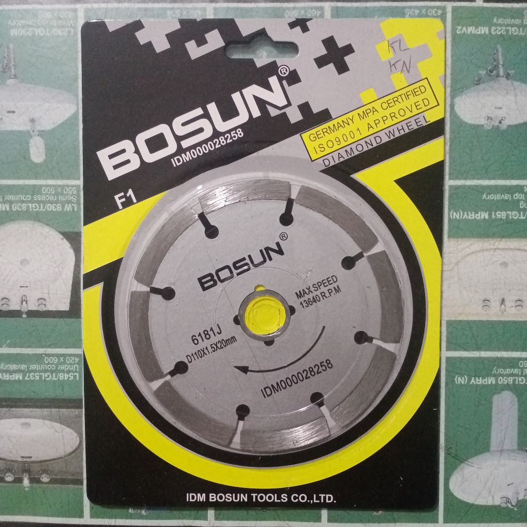 Mata Gerinda Potong Keramik / Diamond Wheel "BOSUN" F1