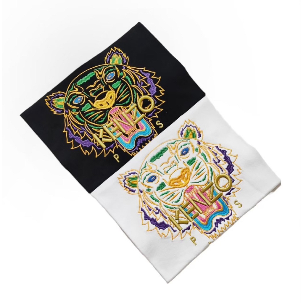 Branded Supply - Kaos Pria Harimau Bordir Branded Premium Unisex Skateboard