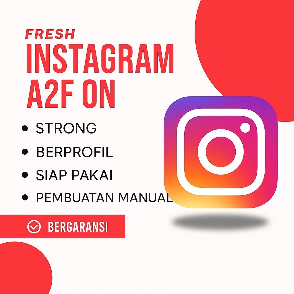 Akun IG Fresh 2FA ON Siap Pakai Bergaransi 100%