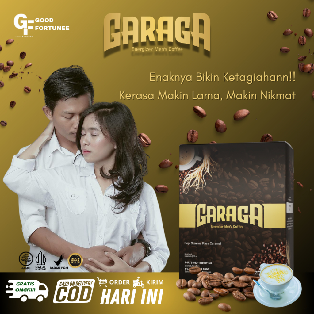 

Garaga Kopi Herbal Efektif Meningkatkan Stamina Pria Rasa Caramel BPOM