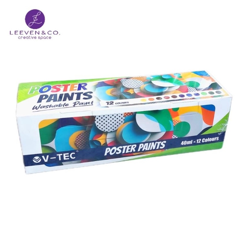 

VTEC POSTER PAINT CAT POSTER SEKOLAH UK 4ML 6 12 CLR KODE O7S7