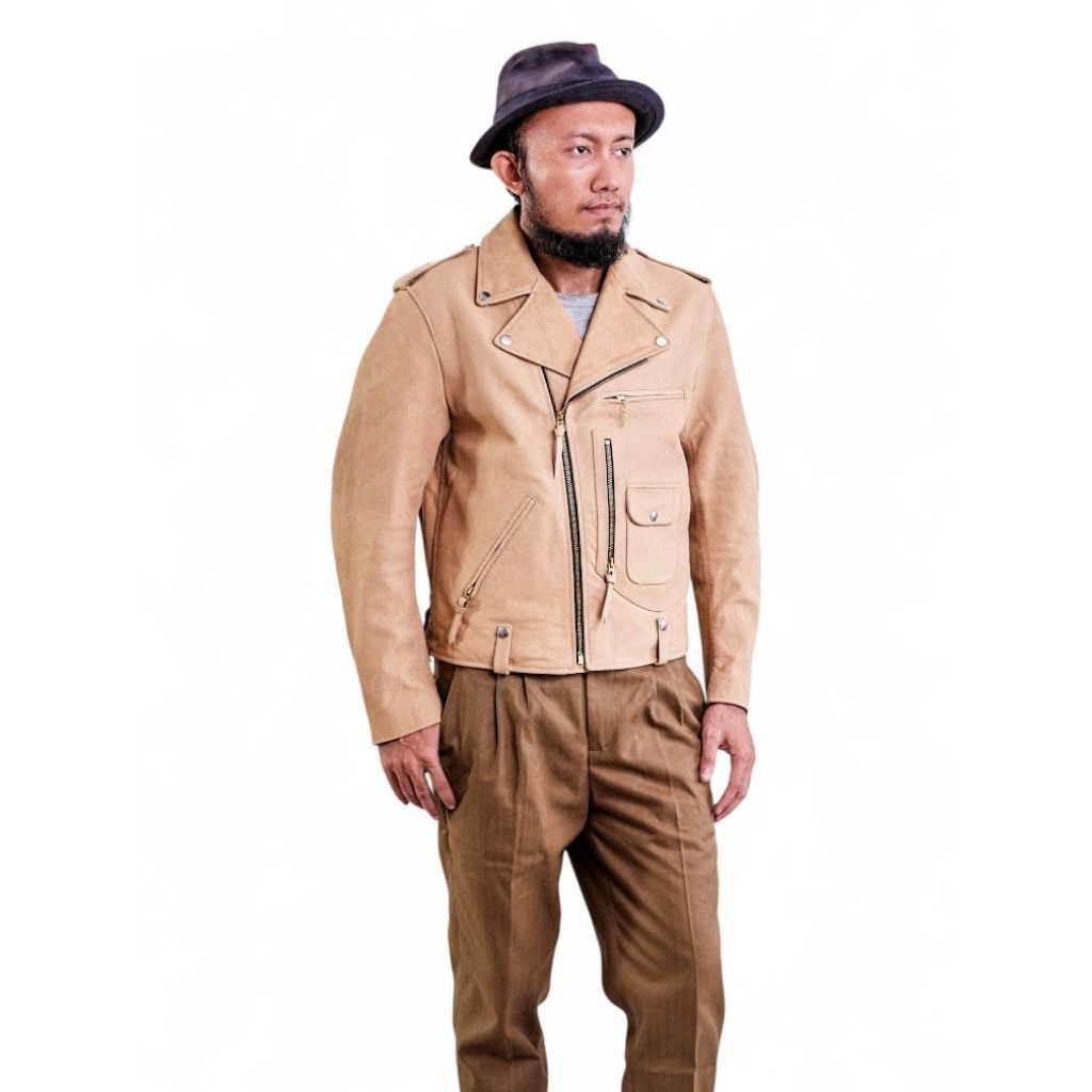 Cidu Ramones D Pocket Leather Jacket Original Authentic