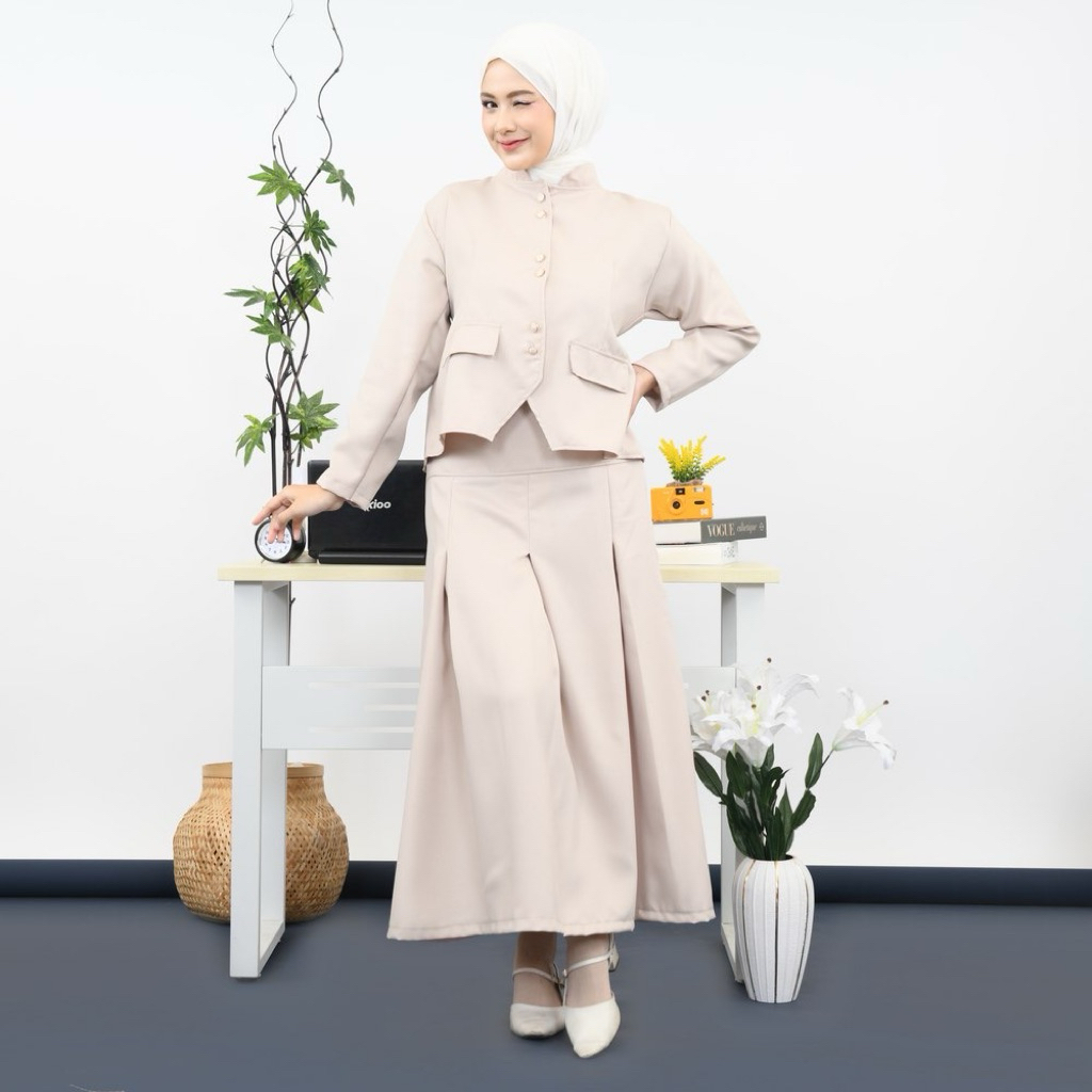 Yanzi - Set Mybamus Hanny One Set Blazer Rok