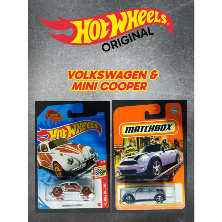 HOT WHEELS & MATCHBOX Original - VOLKSWAGEN & MINI COOPER - Bergaransi Ori 100%