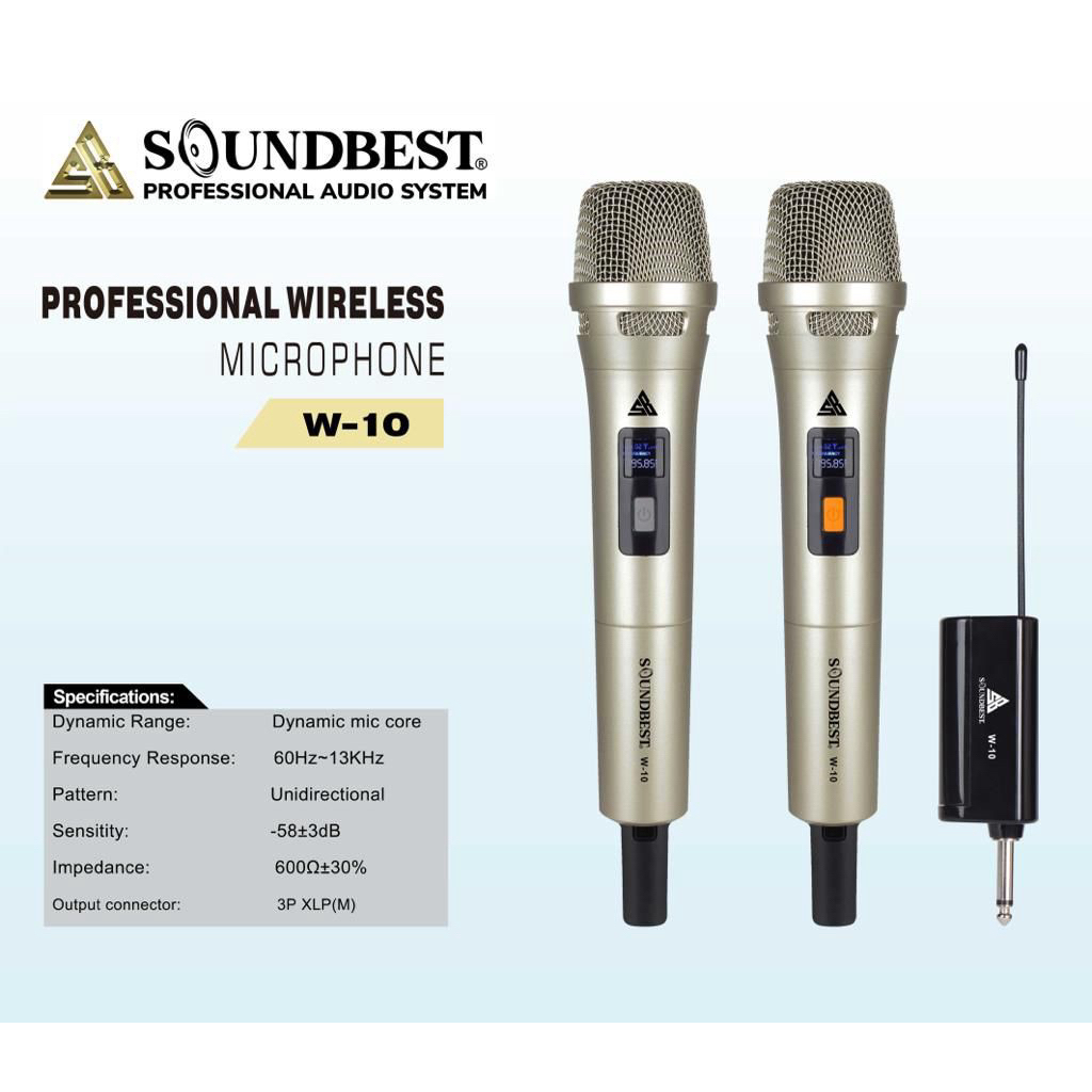 Mic wireless Soundbest W10 original soundbest w10 Mic dusen berg Pavo w2