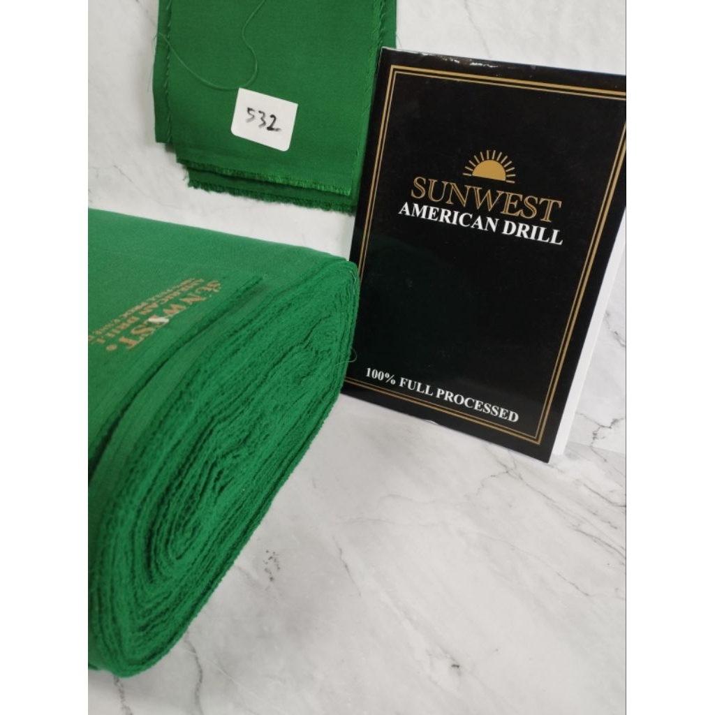 Kain American drill Sunwest PE / / American Drill Grosir Dan Ecer YARD - Variasi 1, 0,50 YARD