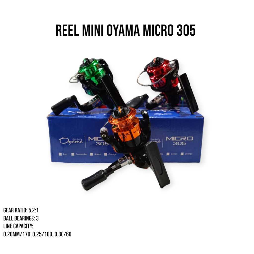 Reel Pancing/Kerekan Pancing Mini OYAMA Micro 305 (Spool Plastik)