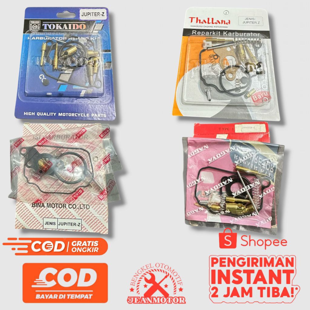 Repair Kit Karburator – Yamaha Jupiter Z / Vega R (Lama & Baru) / Crypton – Nagoya Thailand Tokaido 