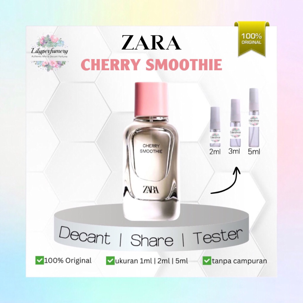 Decant / Share ZARA CHERRY SMOOTHIE EDP 1 ml | 2 ml | 5 ml (Authentic Only)