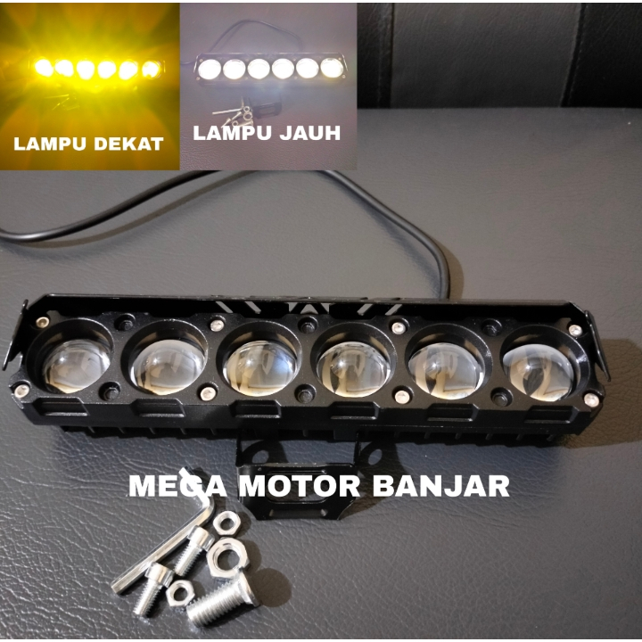 Lampu Tembak LED Laser D2 D3 Transformer 6 Mata Lampu Tembak SQL Driving Lampu Tembak Laser LED D3 S