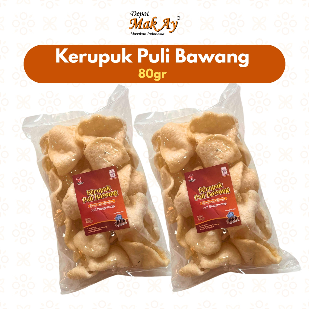 

Kerupuk Puli Bawang 80gr Banyuwangi Camilan | Jajanan | Surabaya | Snack | Makanan | Keripik | Enak | Nyamil