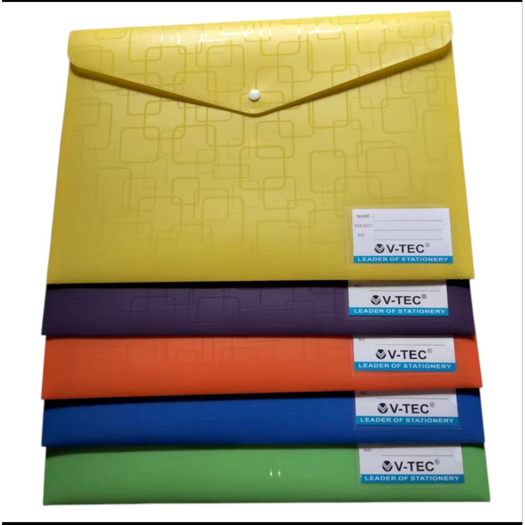 

Map plastik kancing A3 vtec / map kancing 1 Vtec