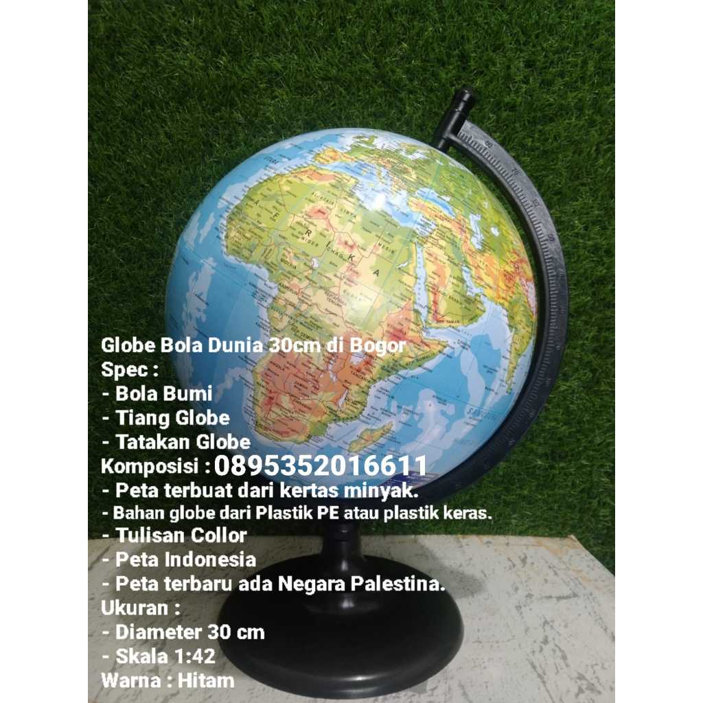 

Globe Bola Dunia 30cm Skala 1:42 Plastik Keras Packing Double Dus dan Bubble Wrap di Bogor