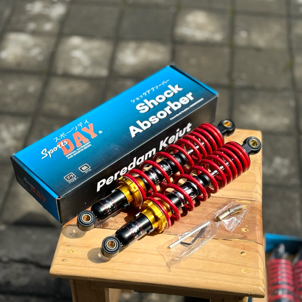 Shock 811 Non Tabung 280mm 320mm 340mm – Merah Emas | Merk Day