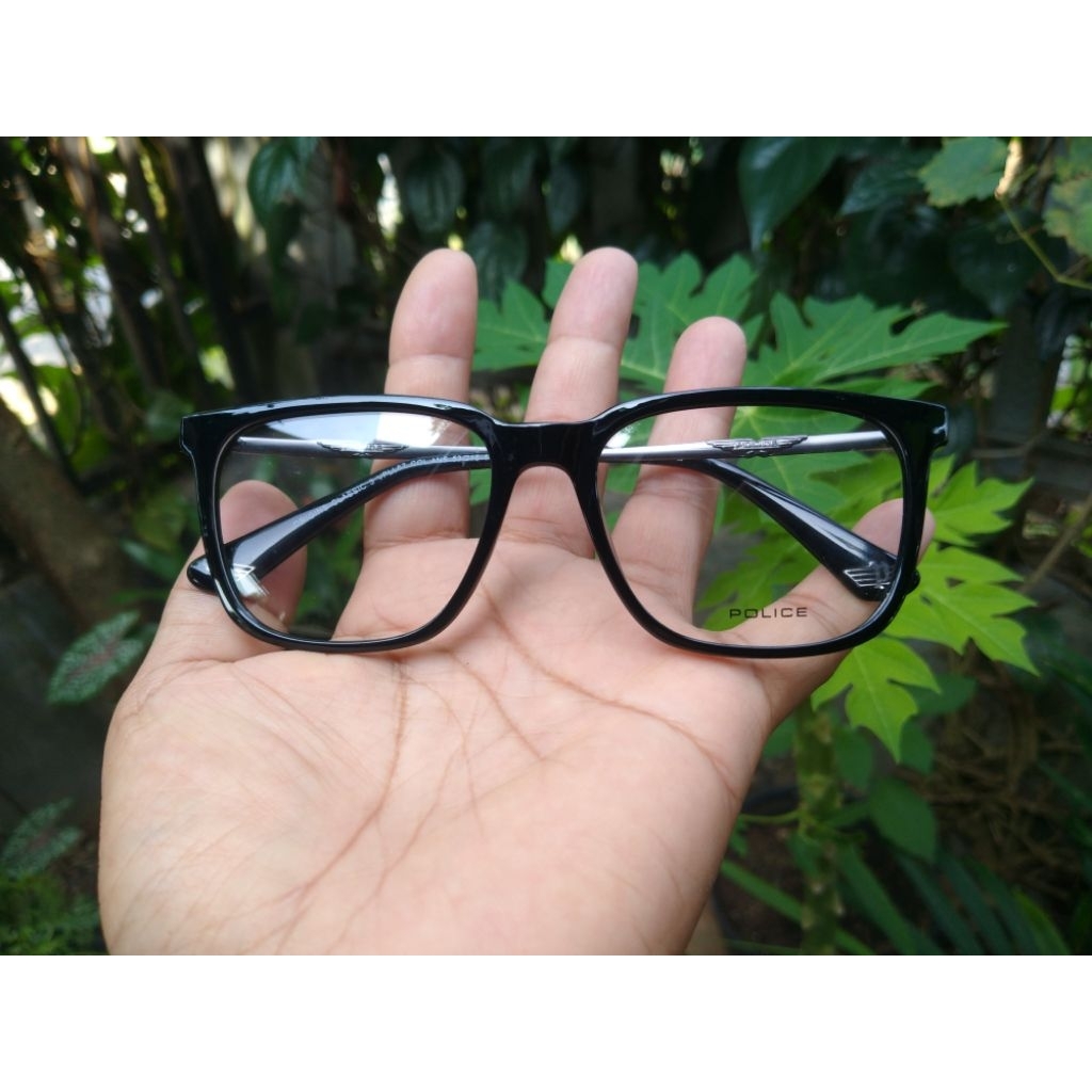 Kacamata Frame Pria Police Vpll67 Original Squer Model