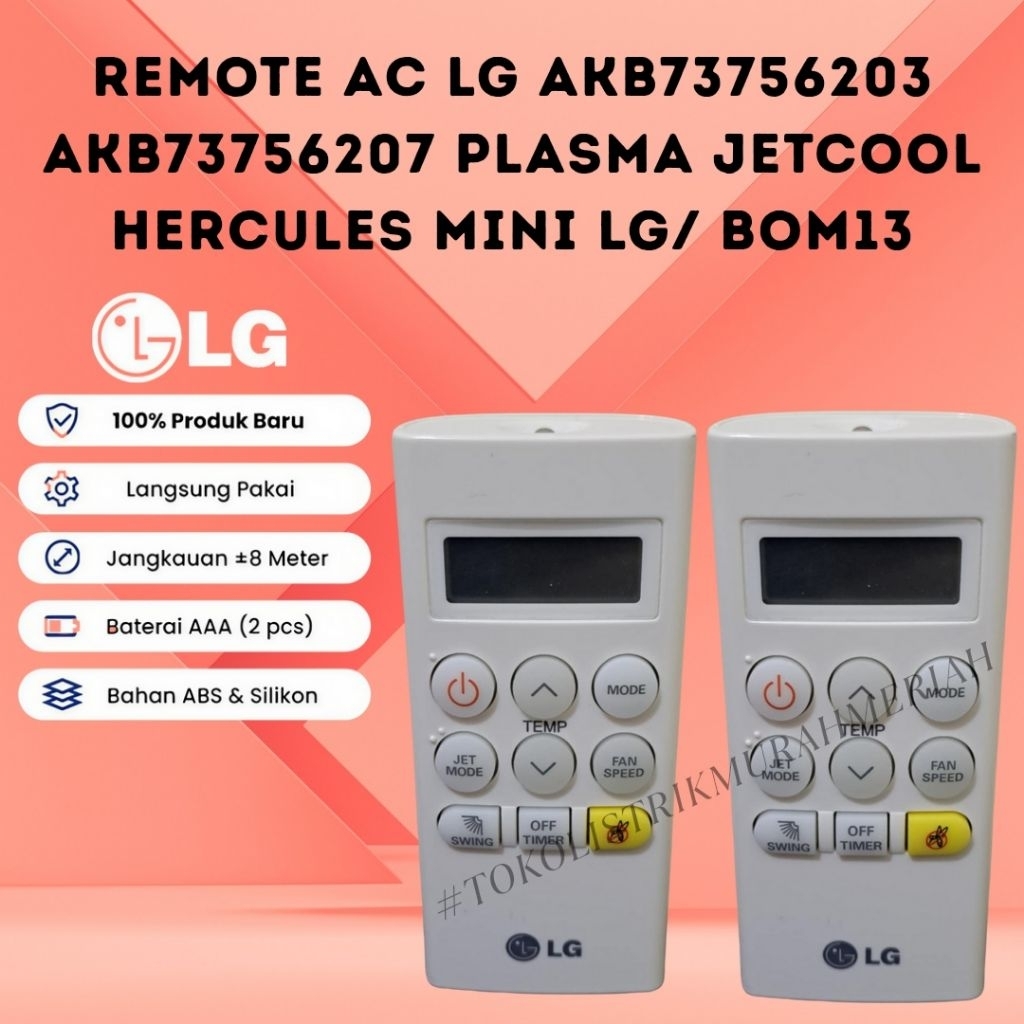 Remote AC LG jet cool Hercules Mini original // remote ac lg hercules mini original