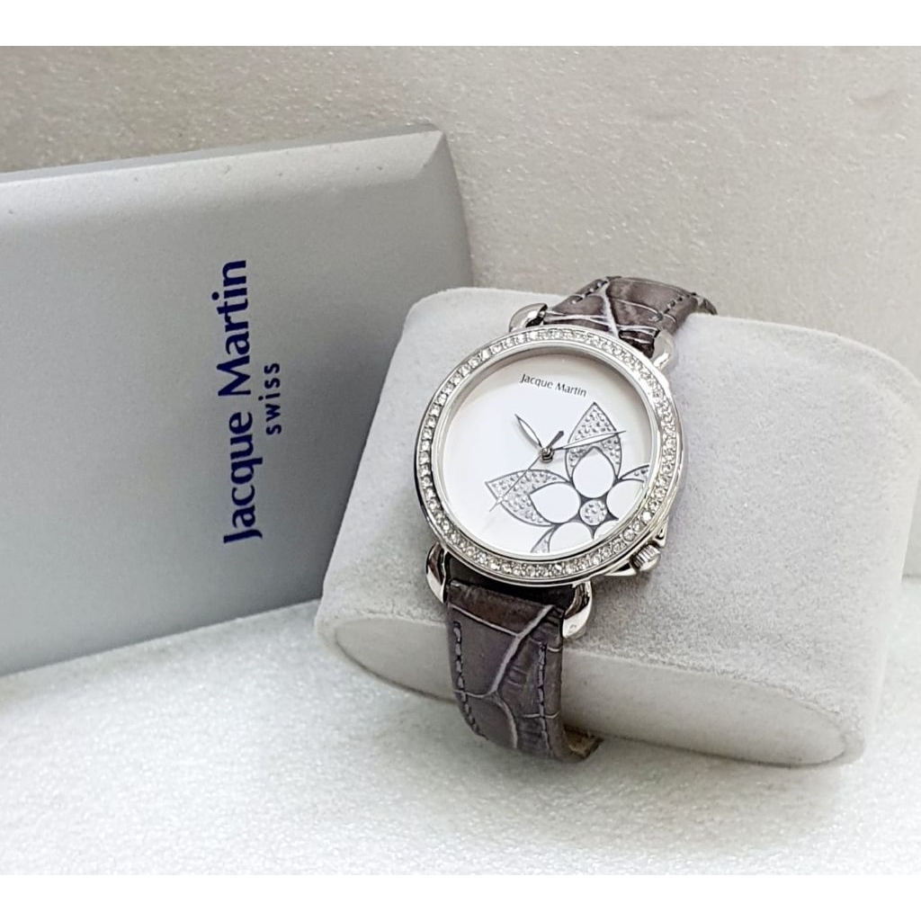 JACQUE MARTIN 238 D3,7CM JAM TANGAN WANITA TALI KULIT
