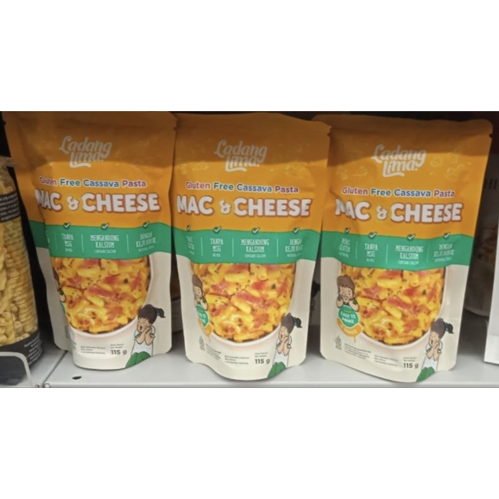

Ladang Lima Cassava Pasta Mac & Cheese (115 gr) - Online Fresh Mart Denpasar