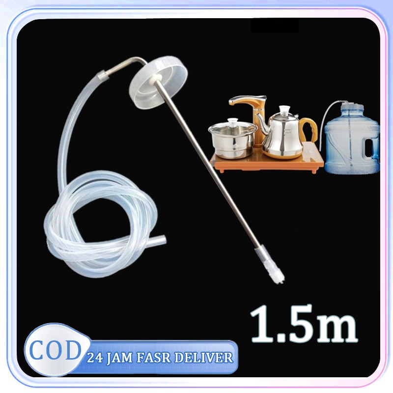 1.5m Selang Galon Elektrik Pompa Galon Selang Air Galon Elektrik Stainless 304 Selang Siliko