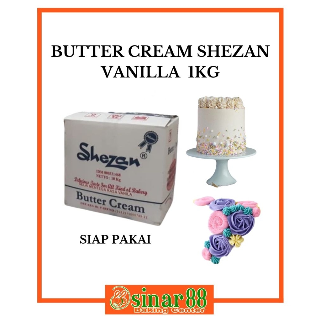 

Butter Cream Shezan Vanilla (Aroma Vanilla Butter) 1kg