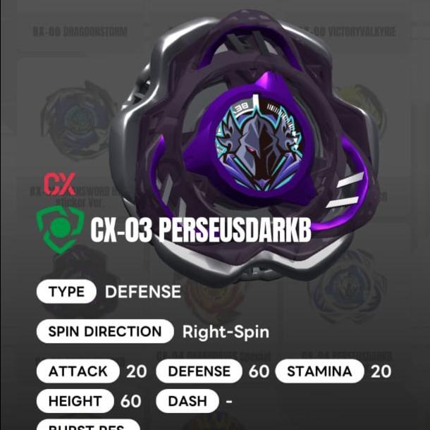 Beyblade X - CX 03 Blade Set Perseus Dark B