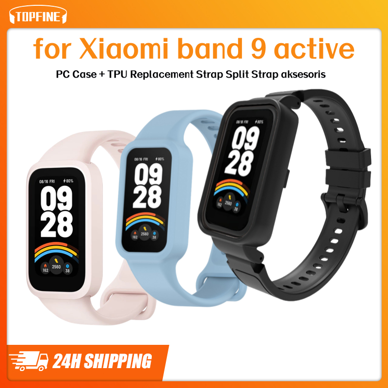 Xiaomi Band 9 Acitve strap / PC Case + TPU Strap for  Redmi Band 3 Replacement Strap Split Strap aks