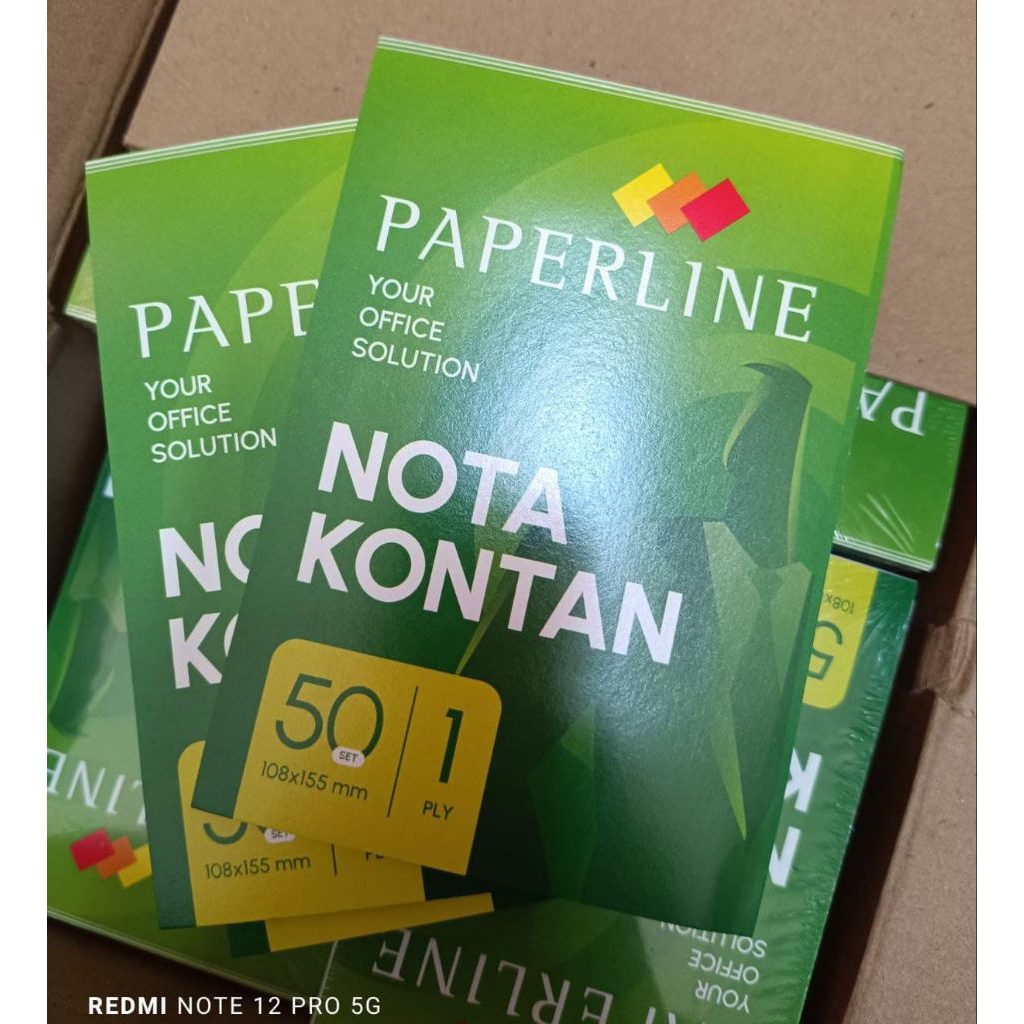 

1 pcs nota kontan 1 ply 108×155 mm paperline