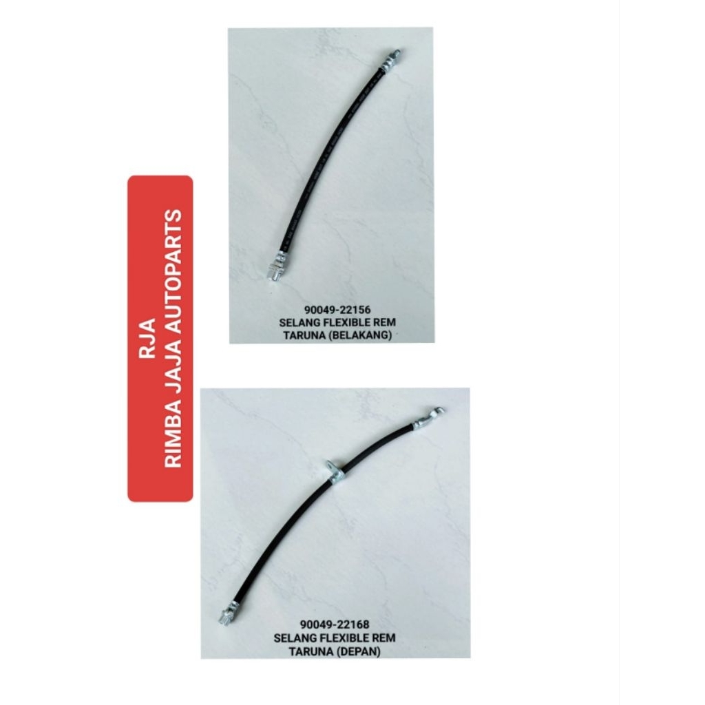SELANG FLEXIBLE REM UNTUK MOBIL TARUNA DEPAN DAN BELAKANG (90049-22168)(90049-22156)