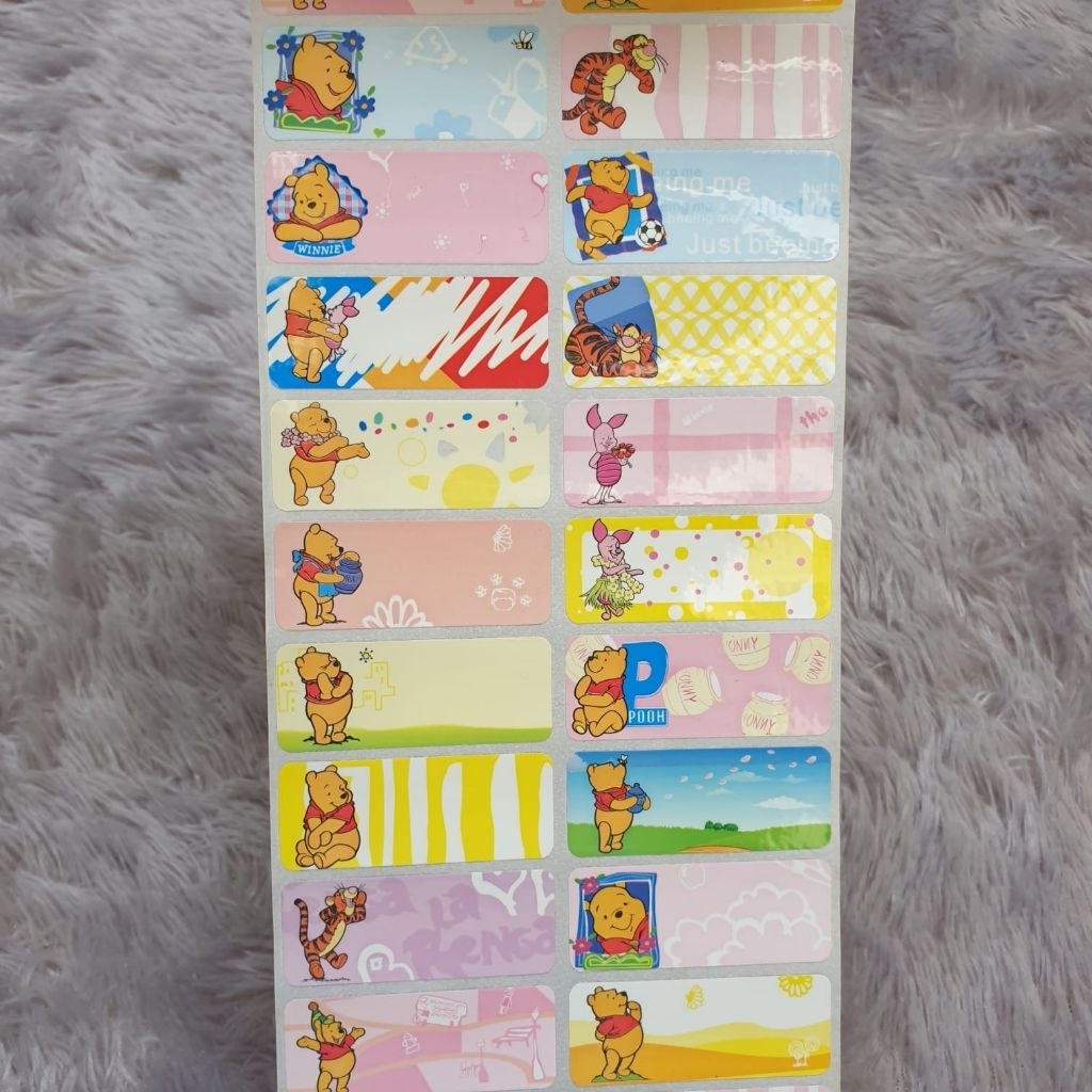 

STIKER NAMA WATERPROOF SIZE L/STIKER NAMA MOTIF POOH/STIKER NAMA KARAKTER/STIKER NAMA TERBARU