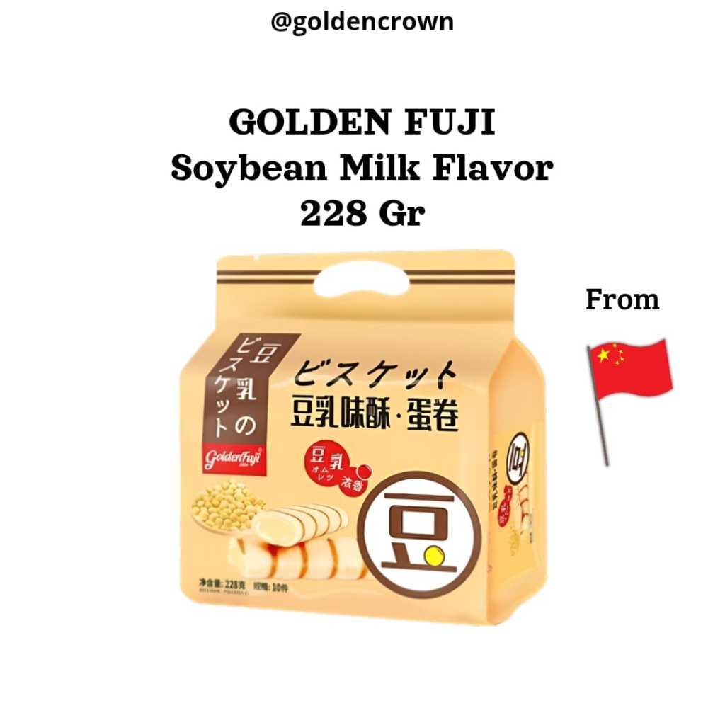 

Golden Fuji Soybean Milk Flavor / Crepes Isi Krim Kacang Kedelai 228g