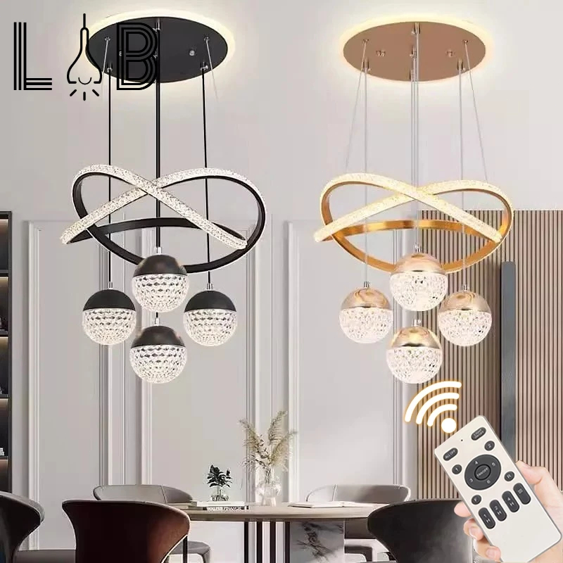 Lampu Gantung Aesthetic Led 3 Warna Nordik Chandeliers  Mini Bar Ruang Tamu Teras Depan Meja Bar Dap